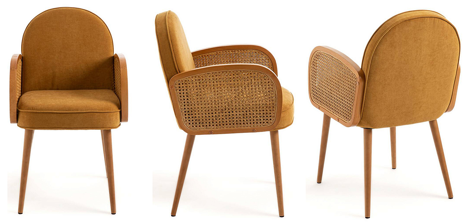 Стул Morten Wicker Mustard Chair Стул Morten Wicker Mustard Chair - Loft-Concept в Омске