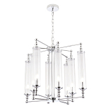 Люстра с 8-ю прозрачными цилиндрическими плафонами Jeanette варинант исполнения - 5 | Loft Concept в Омске