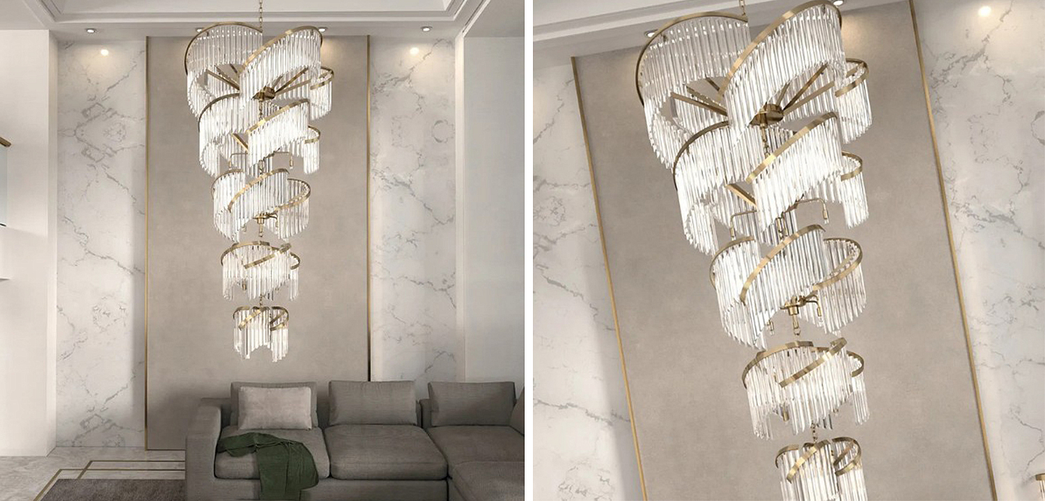 Большая Многоярусная Люстра для Высокого потолка Odeon Large Tiered Chandelier - Loft-Concept в Омске