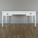 Письменный стол Elsa Dreams White Шпон дерево с двумя ящиками варинант исполнения - 1 | Loft Concept в Омске