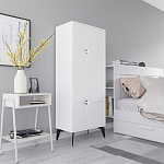 Комод белый с 4-мя дверцами на металлических ножках SPARK MULTIPURPOSE CABINET WHITE варинант исполнения - 2 | Loft Concept в Омске