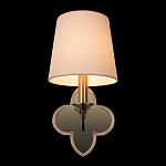 Бра с белым текстильным абажуром и фигурным основанием с зеркальной вставкой Vitorino варинант исполнения - 25 | Loft Concept в Омске