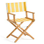 Кресло режиссерское из акации и ткани Geneva варинант исполнения - 6 | Loft Concept в Омске