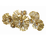 Панно настенное Blank Sheet Golden Flower варинант исполнения - 1 | Loft Concept в Омске