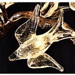 Люстра в виде золотой ветки с цветами и птичками Marvelous Garden варинант исполнения - 11 | Loft Concept в Омске