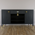 Комод-буфет Elsa Dreams Black с открытыми полками   варинант исполнения - 6 | Loft Concept в Омске