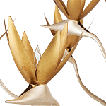 Люстра с плафонами в виде цветов Golden Bird of Paradise варинант исполнения - 1 | Loft Concept в Омске