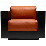 Дизайнерское кожаное кресло Poltronova Saratoga Armchair варинант исполнения - 1 | Loft Concept в Омске