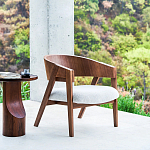 Приставной столик из массива дерева Walnut варинант исполнения - 10 | Loft Concept в Омске