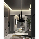 Подвесной вязаный черный светильник «Лампа Марракеша» варинант исполнения - 4 | Loft Concept в Омске