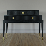 Премиальная Консоль с тремя ящиками Elsa Dreams Black варинант исполнения - 3 | Loft Concept в Омске