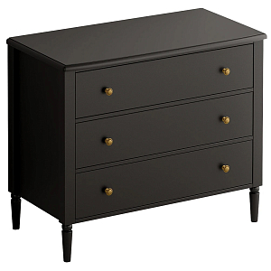 Комод с 3 ящиками Blues Black