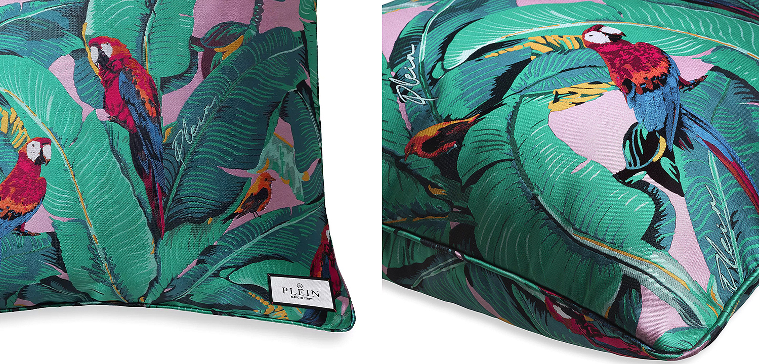 Подушка Philipp Plein Cushion Parrot 50 x 50 - Loft-Concept в Омске