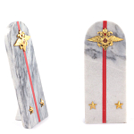 Сувенир Погон МВД из натурального камня мрамор Souvenir Epaulets варинант исполнения - 2 | Loft Concept в Омске