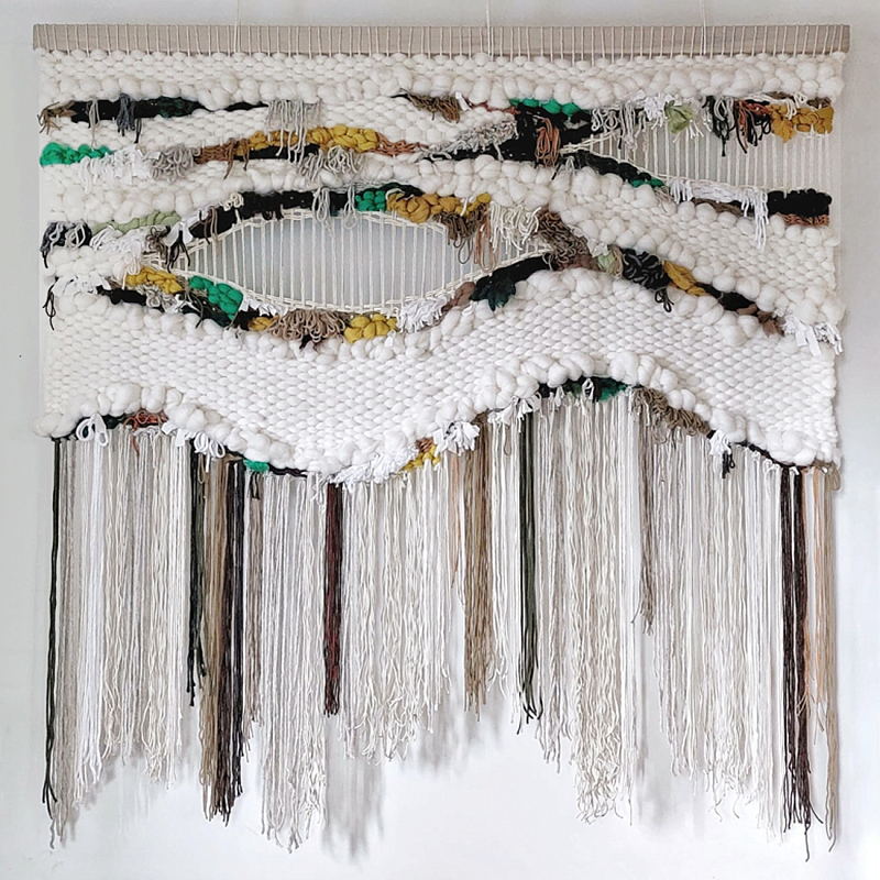 Панно Современный Гобелен Tapestry Misty Morning Белый Мульти в Омске | Loft Concept 