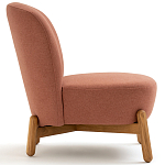 Кресло на деревянных ножках Olguin Pink Chair варинант исполнения - 3 | Loft Concept в Омске