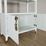 Стеллаж со стеклянными полками Elsa Dreams White варинант исполнения - 4 | Loft Concept в Омске