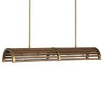 Люстра линейная полукруглой формы Wooden Horseshoe варинант исполнения - 4 | Loft Concept в Омске