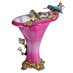 Ваза розового цвета из фарфора с птичкми и цветущими ветвями Garden of Eden варинант исполнения - 2 | Loft Concept в Омске