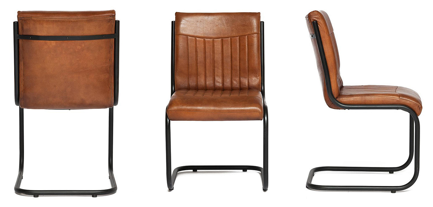 Стул из кожи буйвола Industrial leather chair Стул из кожи буйвола Industrial leather chair - Loft-Concept в Омске