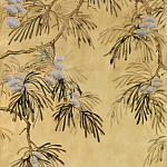 Обои ручная роспись Silk Tree Original colourway on Gold Bullion gilded paper варинант исполнения - 1 | Loft Concept в Омске