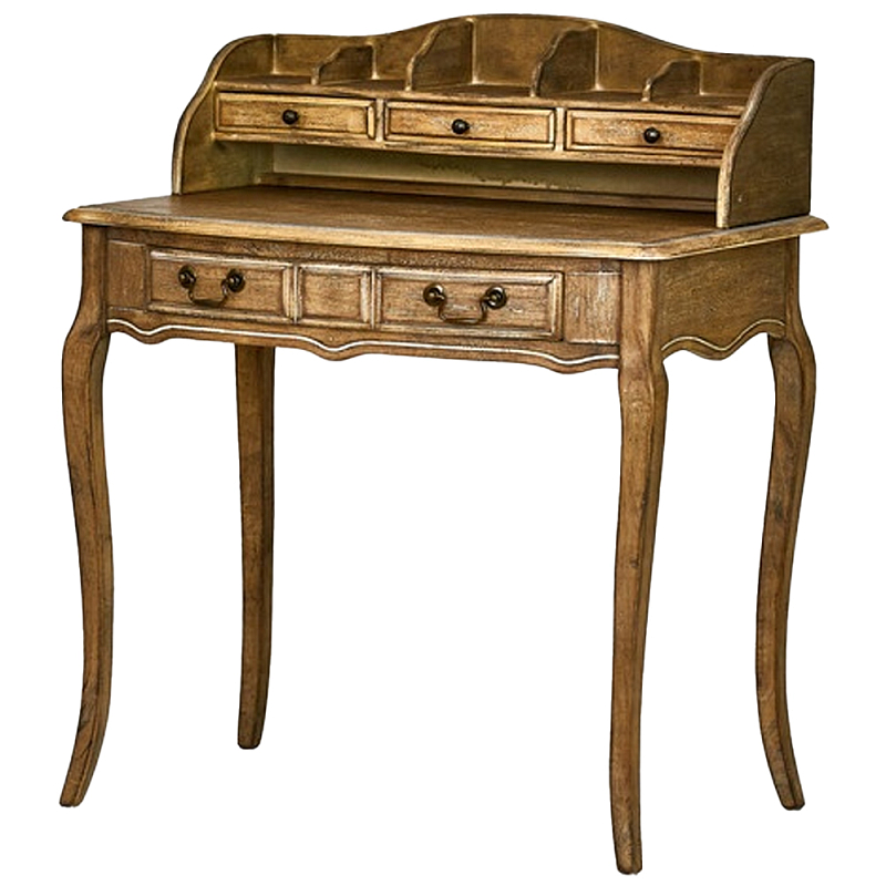 Стол-бюро из массива дерева Margery Provence Desk Коричневый Стол-бюро из массива дерева Margery Provence Desk Коричневый в Омске | Loft Concept
