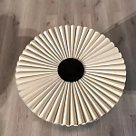 Дизайнерский журнальный стол круглый с фактурной столешницей Ifike варинант исполнения - 1 | Loft Concept в Омске