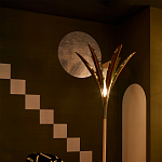 Обои ручная роспись Chez Nina by India Mahdavi Standard colourway on Perfect Green slub silk варинант исполнения - 2 | Loft Concept в Омске