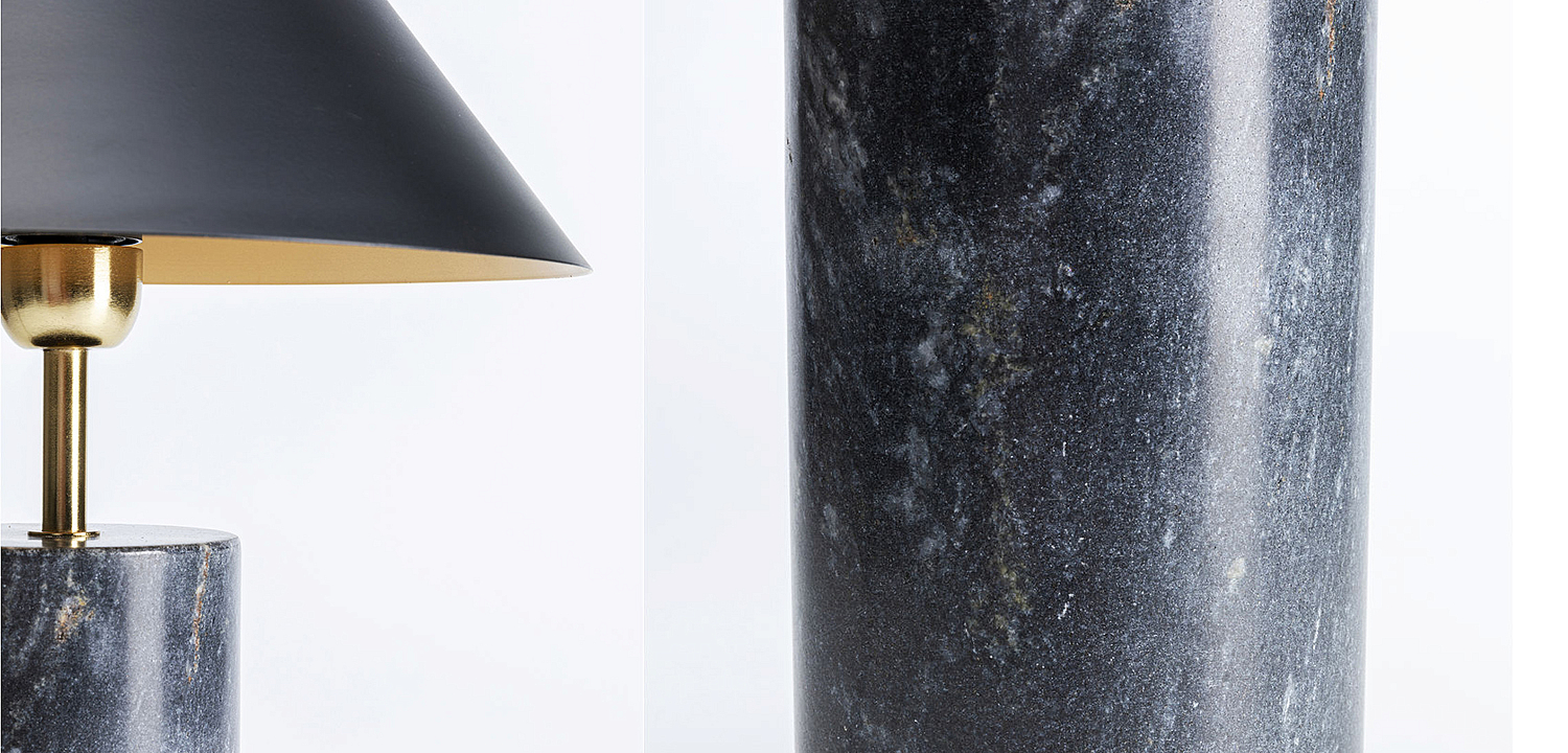 Настольная лампа из темно-синего мрамора - Loft-Concept в Омске