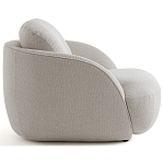 Полукруглое кресло из обивки меланж Halle Melange Armchair варинант исполнения - 5 | Loft Concept в Омске