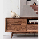 Тумба под телевизориз массива дерева TV Stand made of Walnut Wood варинант исполнения - 3 | Loft Concept в Омске