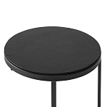 Кофейный столик круглый чёрный Compact Loft варинант исполнения - 3 | Loft Concept в Омске