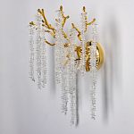 Бра золотого цвета с ветвями и хрустальными подвесками FAIRYTREE Light варинант исполнения - 3 | Loft Concept в Омске