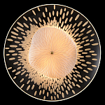 Бра с белым рельефным плафоном и стеклом с рисунком FLOW варинант исполнения - 1 | Loft Concept в Омске