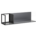 Полка навесная открытая цвета графит Strict Lines  варинант исполнения - 1 | Loft Concept в Омске