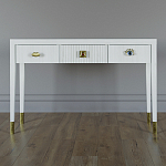 Дизайнерский Письменный стол Elsa Dreams White с тремя ящиками варинант исполнения - 1 | Loft Concept в Омске