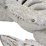 Статуэтка краб с детализированной текстурой в белом цвете Marine Accessories варинант исполнения - 3 | Loft Concept в Омске