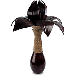 Настольная лампа черная INDONESIAN LAMPS варинант исполнения - 1 | Loft Concept в Омске