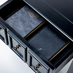 Черная тумба с выдвижным ящиком Monica варинант исполнения - 4 | Loft Concept в Омске