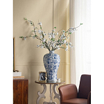 Ваза фарфоровая высокая с синими цветочными мотивами Independence варинант исполнения - 5 | Loft Concept в Омске