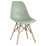Пластиковый стул на ножках из массива бука Eames Mint варинант исполнения - 1 | Loft Concept в Омске