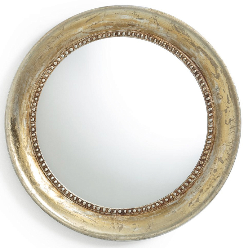 Зеркало Antique Mango Wood Round 60 Винтажное Светлое Золото Зеркало Antique Mango Wood Round 60 Винтажное Светлое Золото в Омске | Loft Concept