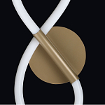 Бра с белым плафоном в форме восьмерки и круглым основанием Luke Lampco Tracer Lamp варинант исполнения - 5 | Loft Concept в Омске