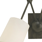 Бра с двумя тканевыми абажурами в форме цилиндра Prerequisites варинант исполнения - 1 | Loft Concept в Омске