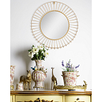 Зеркало круглое настенное в металлической оправе Modern Mirror Space варинант исполнения - 4 | Loft Concept в Омске