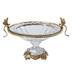 Чаша из прозрачного стекла с рельефным ободком и фигурками стрекоз Eden Garden варинант исполнения - 1 | Loft Concept в Омске