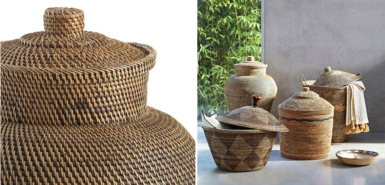 Ваза с крышкой Wicker Vase Ваза с крышкой Wicker Vase - Loft-Concept в Омске