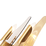 Бра с двумя плафонами дымчатого и янтарного цвета Vertical Glass варинант исполнения - 1 | Loft Concept в Омске