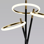 Торшер с 3-мя круглыми светодиодными лампами на черной триноге Underlining варинант исполнения - 3 | Loft Concept в Омске