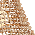 Подвесной светильник в форме колокола из деревянных бусин Wooden Beads варинант исполнения - 2 | Loft Concept в Омске